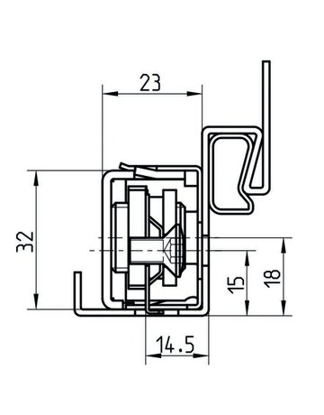 Bild Aufnahmeelement VARIANT VX 7512 3D edelstahl unbehandelt - SIMONSWERK-3