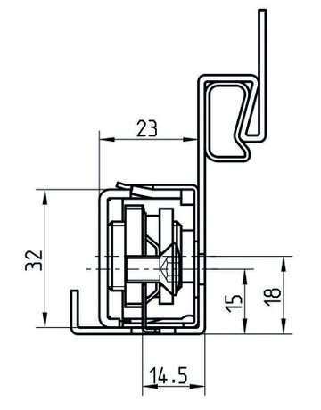 Bild Aufnahmeelement VARIANT VX 7512 3D edelstahl unbehandelt - SIMONSWERK-4