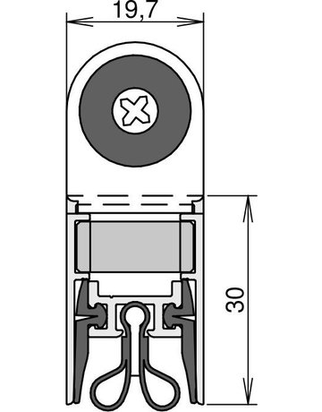 Bild Dichtung Schall-Ex Slide&Lock STR M-20WS 708mm - Athmer-1