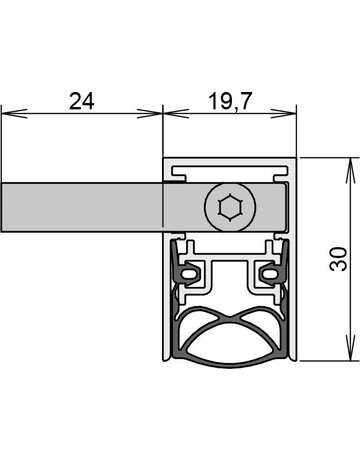 Bild Dichtung Schall-Ex Slide M-20 WS ZA DIN Rechts,958mm - Athmer-1
