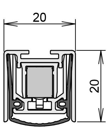 Bild Dichtung Schall-Ex Slide&Lock L-20/20WS 1.083mm - Athmer-2