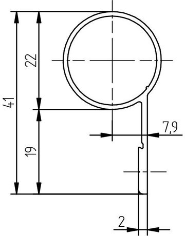 Bild Fingerschutz BD+23 1.950mm,RAL 9016 - Athmer-1