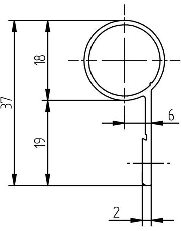 Bild Fingerschutz BD-18 1.950mm,edelstahloptik - Athmer-1