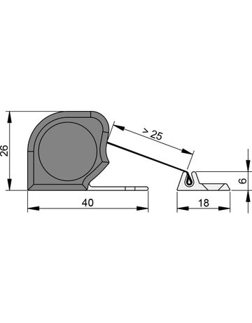 Bild Fingerschutz NR-26 w-proof 1.925mm,RAL 7016,Rollo grau - Athmer-2