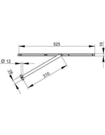 Bild Öffnungsbegrenzer Porti 5379 innenliegend,max.65kg,Holztür - Athmer-1