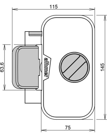Bild Fingerschutz HS-25 einseitig RAL 9005 - Athmer-0