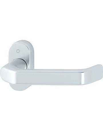 Bild HOPPE Halbgarnitur Liverpool FS-1313G/55, ohne Schlüsselrosette, Vierkant 9mm, DIN Links-Rechts, TS 45 - 65mm, Befestigungstechnik mit Stütznocken, silber, naturfarben, eloxiert-0