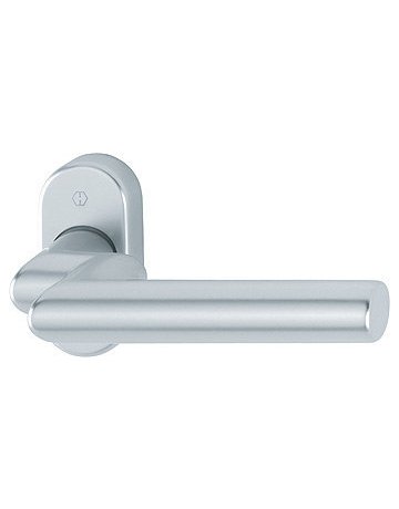 Bild HOPPE Halbgarnitur Amsterdam FS-1400GF2/55, ohne Schlüsselrosette, Vierkant 9mm, DIN Links-Rechts, Befestigungstechnik mit Stütznocken, silber, naturfarben, eloxiert-0