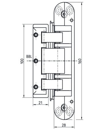 Bild Glastürband TECTUS TEG 310 2D 80 2tlg,reingrau matt - SIMONSWERK-2