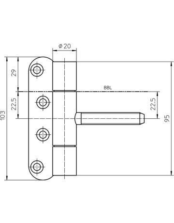 Bild Objektband VARIANT VN 3839/100 Ø20/100kg,matt vernickelt/F2 - SIMONSWERK-3