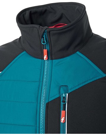 Bild Hybrid-Steppjacke petrol/schwarz Gr. XL Fortis Elements-2