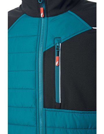 Bild Hybrid-Steppjacke petrol/schwarz Gr. XL Fortis Elements-3