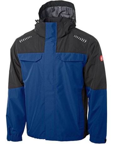 Bild Regenjacke Plus kornblau/schwarz Gr. XL Fortis Elements-0