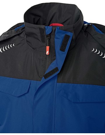 Bild Regenjacke Plus kornblau/schwarz Gr. XL Fortis Elements-2
