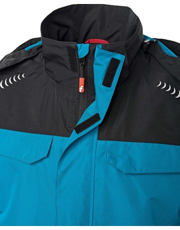 Bild Regenjacke Plus türkis/schwarz Gr. XL Fo rtis Elements - fortis-2