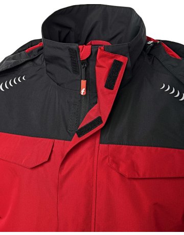 Bild Regenjacke Plus rot/schwarz Gr. S Fortis Elements-2
