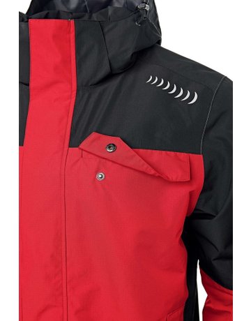 Bild Regenjacke Plus rot/schwarz Gr. S Fortis Elements-3