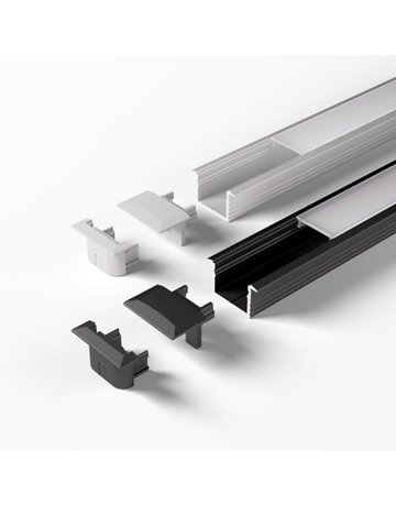 Bild LED ChannelLine C2 Profil, opal L=3000, Alu-und Abdeckprofil - Halemeier-1