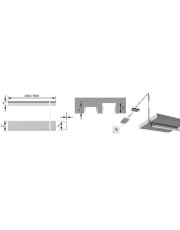 Bild ChannelLine F opal 300 mm Kunststoffprofil, einzeln verpackt - Halemeier-1