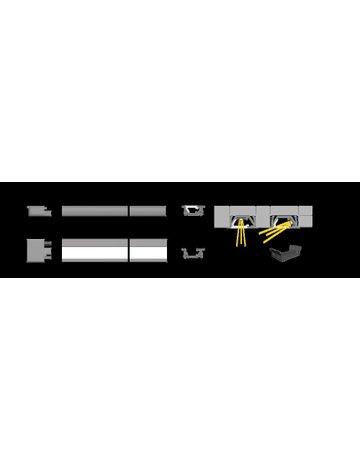 Bild ChannelLine G2 opal L=2500 Alu-und Abdeckprofil - Halemeier-3