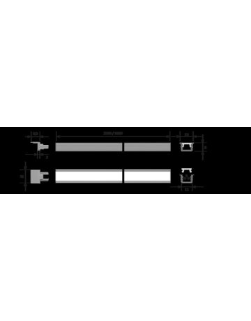 Bild LED ChannelLine i2 Profil black, opal L=3000, Alu-und Abdeckprofil - Halemeier-3