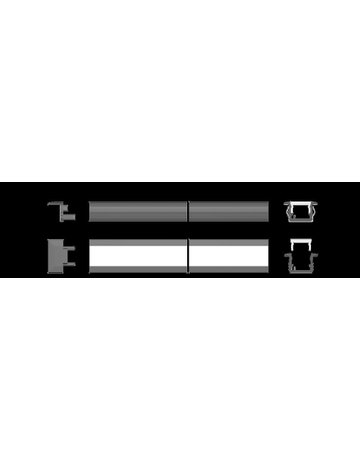 Bild ChannelLine K2 schwarz opal L=2500 Alu-und Abdeckprofil - Halemeier-3