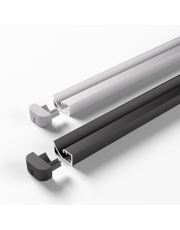 Bild ChannelLine S schwarz 10er Set L=2500 Aluminiumprofil - Halemeier-1