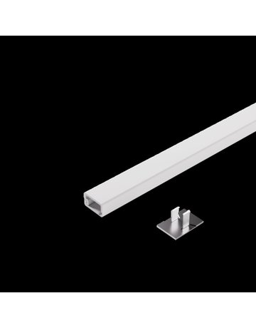 Bild Mini-Kabelkanal mit Deckel, weiss 7,2x12mm, L=1000mm - Halemeier-1