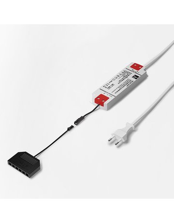 Bild LED EVG DIM 12VDC, 5-30W, 220-240V 50/60Hz; 2m EFS, 0,2m M1, 0.15m M1x6 - Halemeier-0