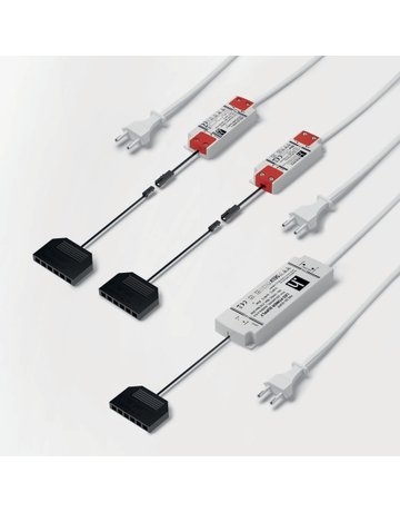 Bild LED EVG 12VDC, 0-30W, 200-240V 50/60Hz, 2m EFS, 0.2m M1, 0.15m M1x6 - Halemeier-0