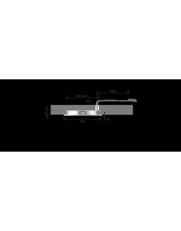 Bild LitePanel 58 schwarz ww 12VDC 3,2W LTG 1,8m M1 - Halemeier-4