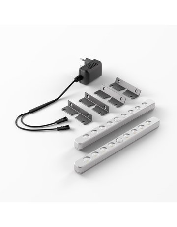Bild LuckyLine 2er Set ww Alu Optik LED-Verl., Montagewinkel, EVG - Halemeier-0