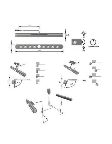Bild LuckyLine 2er Set ww Alu Optik LED-Verl., Montagewinkel, EVG - Halemeier-4