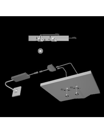 Bild MiniSpot Edelstahl Optik ww 12VDC 1,0W LTG 1,8m M1 - Halemeier-5