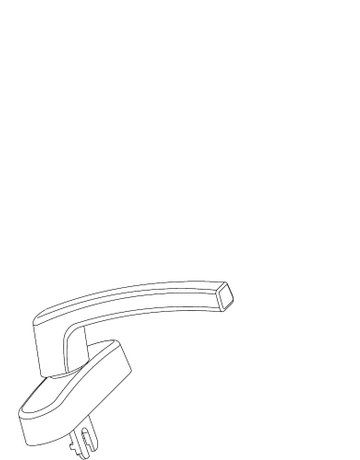 Bild FT-Aufliegendes Fenstergetriebe, F 1030, DIN Links-Rechts, silberfarbig - GEZE-1