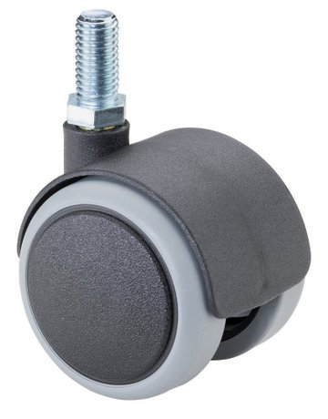 Bild Kunststoff -Doppelrolle 50mm M10x20, Gewindestift F76.050.G10 - BS ROLLEN-0