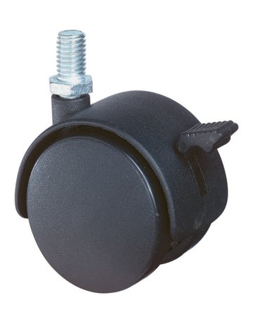 Bild Kunststoff -Doppelrolle 50mm M10x15, Gewindestift mit FeststF85.050.G10 - BS ROLLEN-0