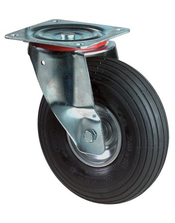 Bild Lenkrolle 260mm L400.C90 Platte, Luftrad, RL L400.C90.260 - BS ROLLEN-0