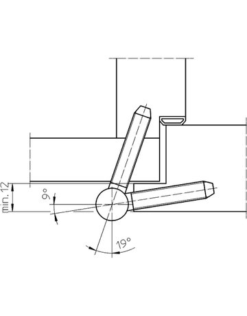 Bild Einbohrband BAKA A 2-15 2tlg.,15mm vernickelt - SIMONSWERK-3