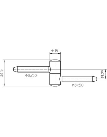 Bild Einbohrband BAKA A 2-15 2tlg.,15mm vernickelt - SIMONSWERK-2
