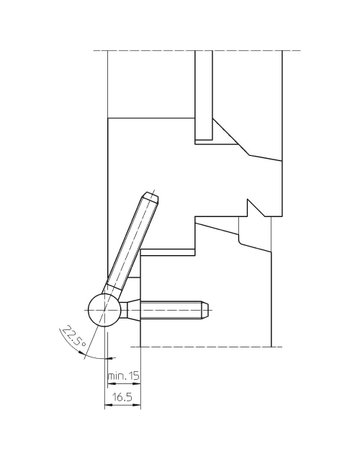 Bild Fenster- Einbohrband, BAKA® C 5-15, für Kippflügel, 3-teilig, Ø 15mm, topzink - SIMONSWERK-3