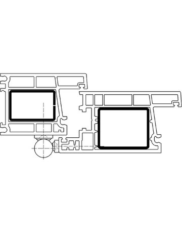 Bild Fenster- Aufschraubband, SIKU® K 3175 WF, für Drehflügel, DIN-Rechts, verkehrsweiß pulverbeschichtet - SIMONSWERK-2