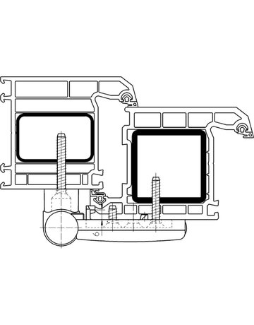 Bild Aufschraubband SIKU 3D K 4040 2tlg,15-19,verkehrsweiß,RAL 9016 - SIMONSWERK-3