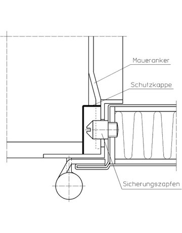 Bild Feuerhemmend- Sicherungszapfen, für Fenster und Türsicherung, Nr. 441, verzinkt - SIMONSWERK-2