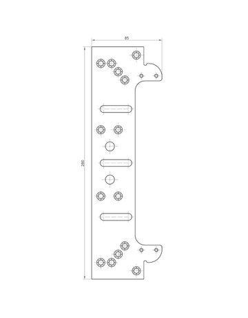 Bild Aufnahmeelement TECTUS TE 640 3D FZ/1 verzinkt - SIMONSWERK-2