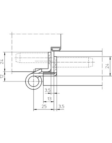 Bild Objektband VARIANT VN 1939/120 Ø20/120kg,edelstahl matt - SIMONSWERK-3