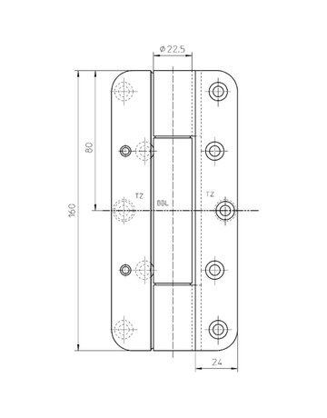 Bild Objektband VARIANT VN 1939/160 FD Ø22,5/160kg,edelstahl matt - SIMONSWERK-3