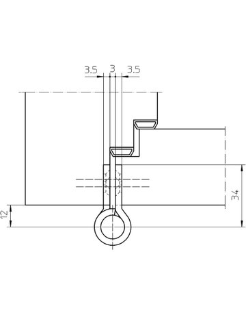 Bild Objektband VARIANT VN 2828/100 Ø20/80kg,edelstahl matt - SIMONSWERK-3