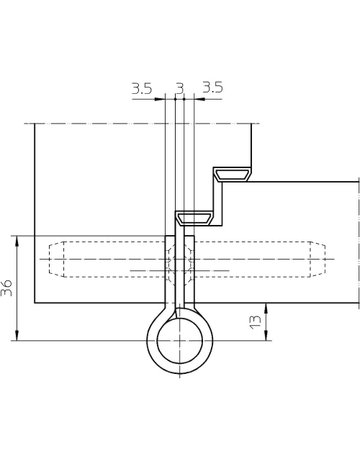 Bild Objektband VARIANT VN 2828/160 Ø22,5/120kg,edelstahl matt - SIMONSWERK-3