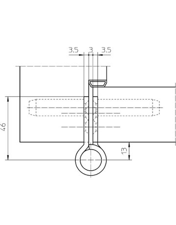 Bild Objektband VARIANT VN 2929/160 Ø22,5/160kg,edelstahl matt - SIMONSWERK-3